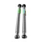 1-Inch  FNPT x ClackQC 24-Inch Long Stainless Steel Flexible Connector Pair (2 Hoses)