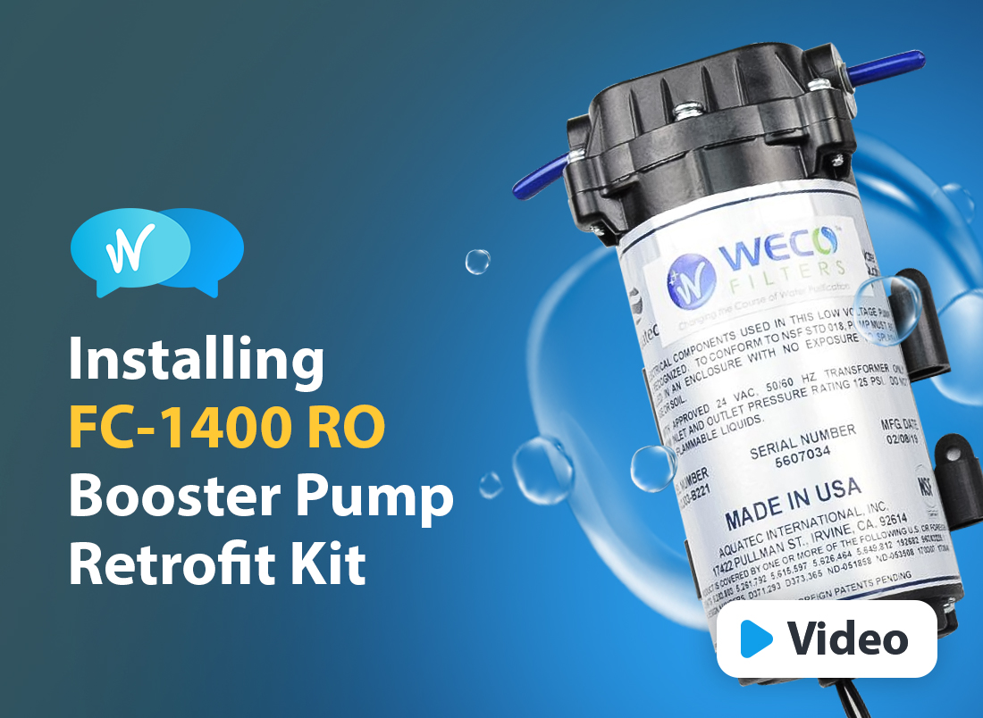 Installing FC-1400 RO Booster Pump Retrofit Kit - Video