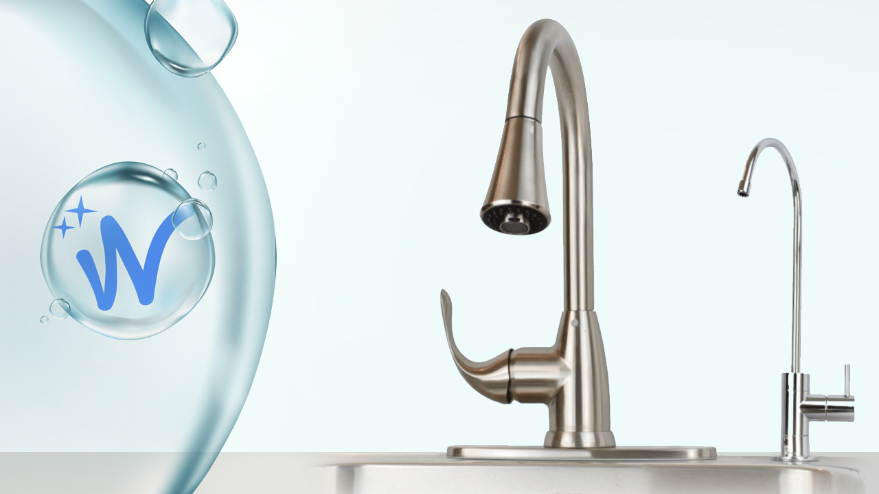 WECO RO Drinking Waer Faucet with Pull Down Kitchen Faucet