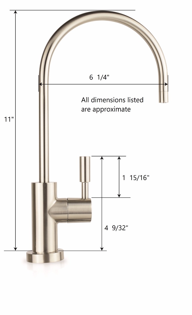 RO Faucet Dimensions