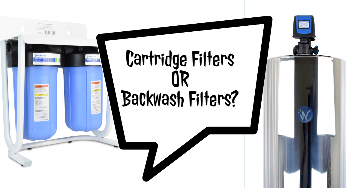 Cartridge filter or backwash whole house filter